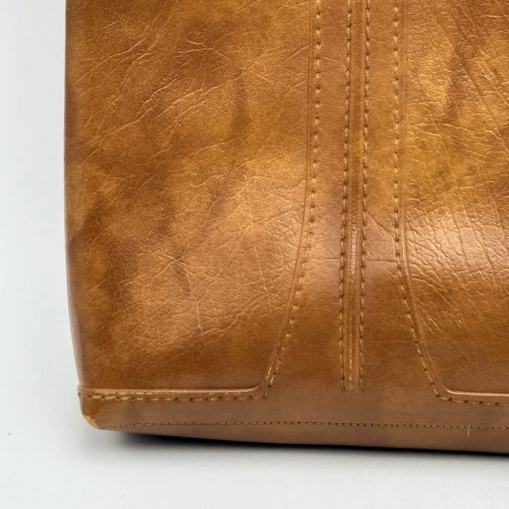 Vintage 1975 American Tourister Portfolio Briefcase Brown Faux Leather Case